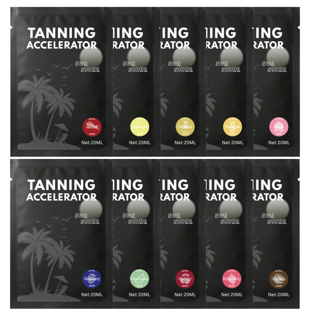 Amostra de creme bronzeador