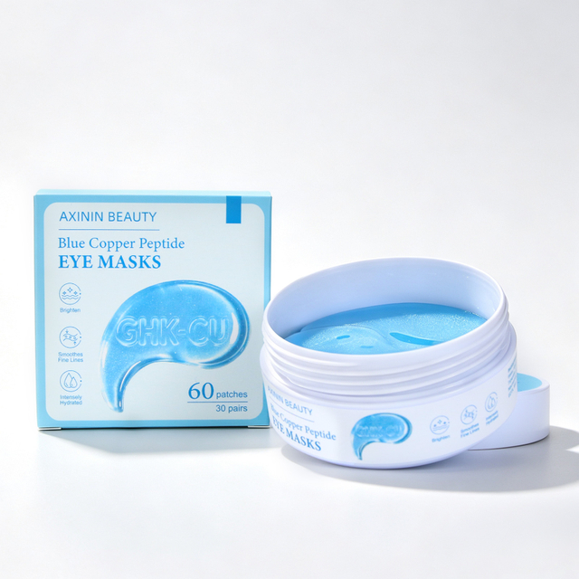 Masques pour les yeux au peptide de cuivre bleu GHK-Cu