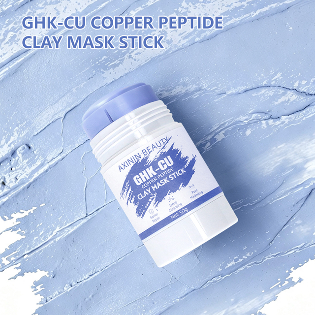 B&acirc;ton de masque &agrave; l'argile et aux peptides de cuivre GHK-Cu